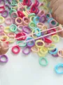 100/200PCS Women Girls Colorful Nylon Elastic Hair Bands Ponytail Hold Small Hair Tie Rubber Bands Scrunchie Hair Accessories. 