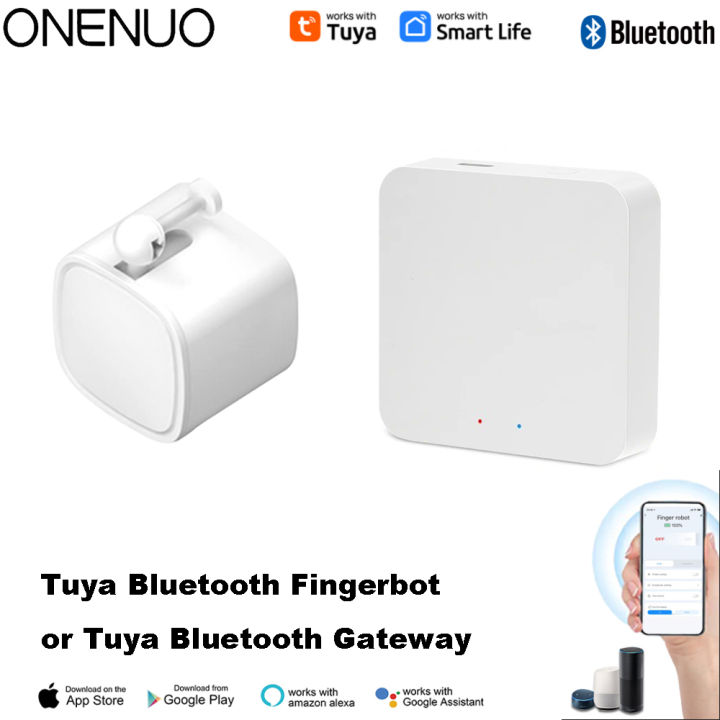 Tuya Bluetooth Finger Robot Switch Button Pusher and Tuya Bluetooth Gateway for Choosing