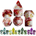 Board Game Accessories Cubes High Quality Acrylic Dice Unique Blood Effect Mixing Colours Effect For Entertainment Table Gaming. 