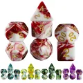 Board Game Accessories Cubes High Quality Acrylic Dice Unique Blood Effect Mixing Colours Effect For Entertainment Table Gaming. 