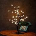 LED Cherry Blossom Tree Table Lamp Indoor Lighting Night Light Home Bedroom Living Room Party Decoration Light Decorative Light Side Table Lamp Night Lamp Tree Shaped Lamp. 