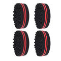 Oval Double Sides Magic Twist Hair Brush Sponge Brush Big Holes Barber Sponge Brush Twist Hair Afro Curl As Hair Care Tools. 