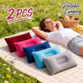 2PCS Inflatable Camping Pillow, Portable Ultralight Travel Pillows with Neck Lumbar Support, Washable Beach Pillow Travel Gadg. 