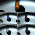 4Pcs Car Tire Valve Stems Cap Knurling Style Tire Valve Cap Aluminum Tire Wheel Stem Air Valve Cap car Universal accessories. 