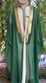 BISHT CLOAK ARAB DRESS THOBE SAUDI MENS ROBE EID kaftan. Half Sleeves. 