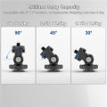 Minifocus DSLR Camera Monitor Mount 180° Tilt Adjustable Monitor Holder Flash LED Fill Light with Cold Shoe for   . 