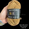 Milk Cotton Yarn (4 Ply) – Medium Size / Premium Milk Cotton Wool – 4 Ply Medium. 