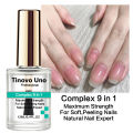 Tinovo Uno Nail Growth Complex 9 IN 1 Nail Art Treatment Therapy for Repair Care Thin Brittle Nails  Natural Top Coat Hardener. 