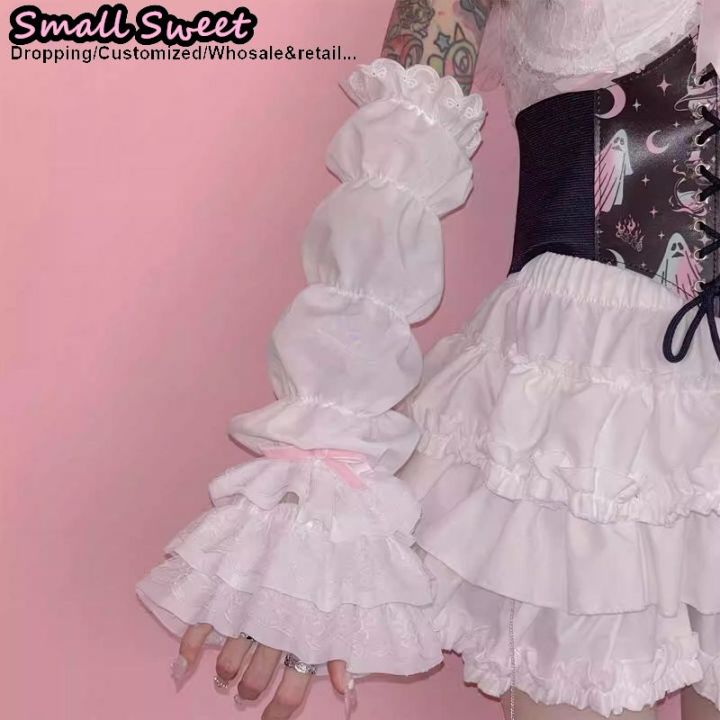 Y2K%20Girl%20Lolita%20JK%20Goth%20Women%E2%80%99s%20Sleeve%20Cover%20Half%20Finger%20Yarn%20Tutu%20Gothic%20Lolita%20Arm%20Warmers%20Wrist%20Cuffs%20Lace%20Ruffled%20Gloves%20-%20Image%205