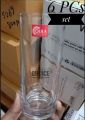 Cristal Clear Drinking Tall Plain Glass/ Olila-W012/Juice Glass (6 pieces) set. 