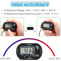 2/4/8Pcs LCD Digital Aquarium Thermometer, Fish Tank Thermometer With Water-Resistant Sensor Probe And Suction Cup For Reptile. 