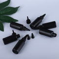10Pcs Empty Plastic Soft Bottle Black HDPE Cylinder With Twist Pointed Top Lightproof Glue Bottles for UV Resin, Glue, Liquids. 