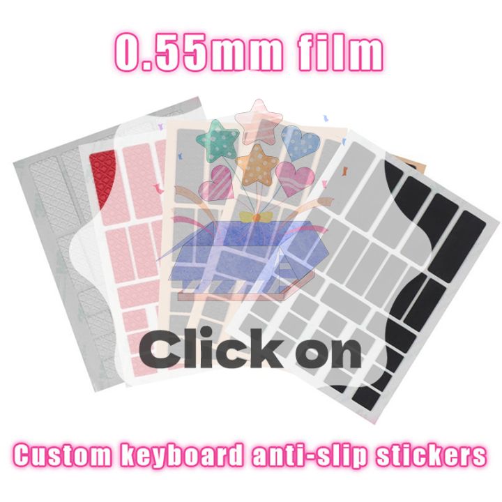 DIY Anti-Slip Universal Style Mouse Sticker Wireless Gaming Sweat-Proof ...