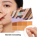 Zephoco High Coverage Makeup Concealer Long Lasting Waterproof Cover Dark Circles Removal Matte Concealer Palette Cosmetics 11g. 