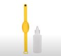 children's disinfection bracelets Silicone Hand Sanitizer Bracelet Protective And Convenient Spray Bottle Disinfection - yellow - yellow. 
