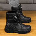 New men winter snow boots thickened waterproof windproof and warm boots with fur negative 40 degree cold-resistant large size 49. 