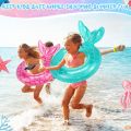 Children's mermaid swimming ring Thickened outdoor water inflatable floating ring Underarm ring Swimming ring is suitable. 