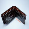 Bomshisky men's big wallet # LB-010A (oblique). 