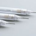 5 Pcs/Set Mechanical Pencil White Simple Automatic Pen 0.5/0.7mm for Students School Supplies Office Accessories Stationery. 