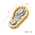 Sprockets Hand Roller Fidget Chain Toys, Metal Dual-Gear Chain Fidget Spinner - Precision Machined Stress Relief Focus Toy. 