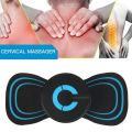 EMS Pulse Neck Massager Sticker Tens Cervical Massageador Tens Cervical Electrode Gel Pads Muscle Stimulator Neck Pain Relief. 