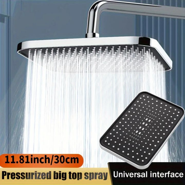 Top spray showerhead 30cm Large Size High Pressure Overhead Rain Large ...