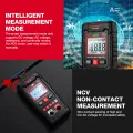 HABOTEST HT109L Digital Multimeter 4000 Counts 600V DC AC Voltage Measurement Voltmeter NCV Resistance Continuity Multitester. 