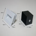 Modern Recessed LED Outdoor Waterproof Wall Lamp Footlight  Stair Light Corner Wall Light Aluminum Wall Washer Pathway Sconce. 