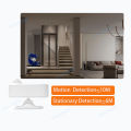 Tuya Human Presence Sensor Zigbee 24G MmWave Radar +PIR,Luminance detection Use Battery Support Zigbee2mqtt Home Assistant. 