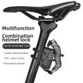 ROCKBROS Helmet Lock Antitheft Mini Bicycle Lock 3 Digit Password Lock Ultralight Flexible Bike Lock Motorcycle Helmet Lock Part. 