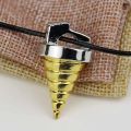 Anime Tengen Toppa Gurren Lagann Tengentoba Core Drill Pendant Necklace for Women Men Gold Color Pendant Fans Collection Jewelry. 
