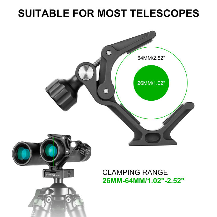 FANAUE%20Binocular%20Tripod%20Adapter%201/4-20%20Converter%20Mount%20Bracket%20Aluminium%20Alloy%20Quick%20Release%20Arca%20Swiss%20Base%20for%20Bino-%20-%20Image%204