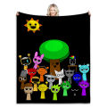 Sprunki Incredibox Game Soft Fuzzy Plush Throw Blanket for Couch Bed Multi-Sized Napping Bedspread All Seasons Comforter. 