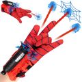 Spiderman Web discharge toy for Kids Silly String,Spider Role-Play Toy,Hero Launcherr Spider Kids Plastic Cosplay Glove Hero Movie Launcherr Wrist Toy Set for Kids Boys Costume Cosplay Gift (1 Set). 