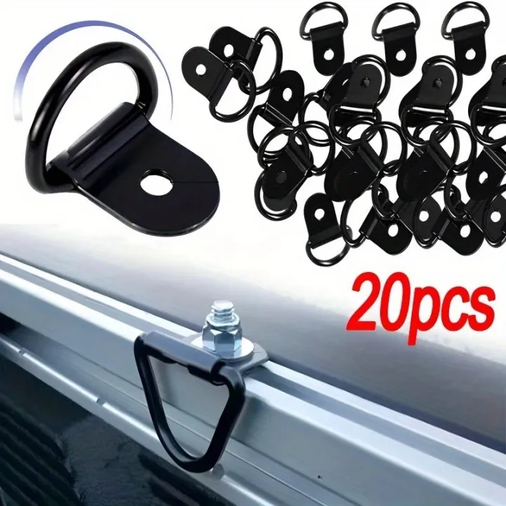 10/20Pcs%20Stainless%20Steel%20D%20Shape%20Pull%20Hook%20Tie%20Down%20Anchor%20Ring%20for%20Truck%20Trailer%20RV%20Boat%20Cargo%20Accessories%20-%20Image%202