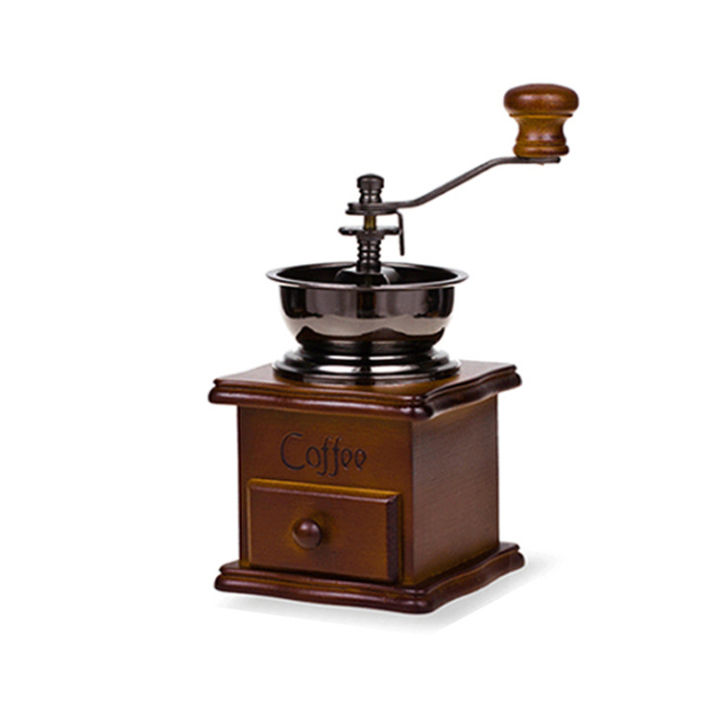 1PCS Vintage Manual Coffee Grinder Burr Hand Crank Coffee Grinders ...