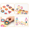 New Baby Montessori Geometric Shape Cognition Game Children Learning Toys Kids Creative 3D Puzzles Board Wooden Educational Toy. 