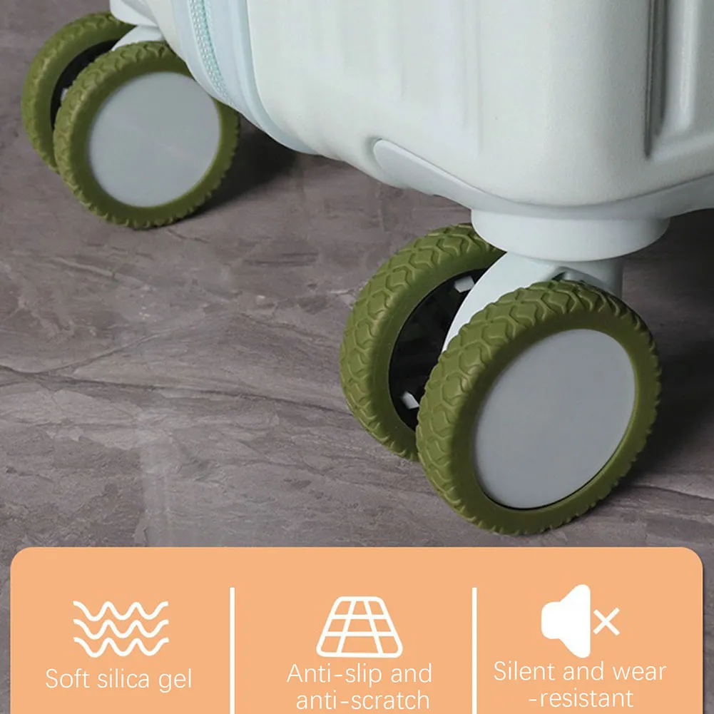 Spinner Protection Luggage Wheels Protector Suitcase Small Parts Wear Resistant Silicone ...