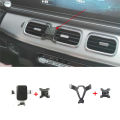 1Set Special Car Moblie Phone Holder Mount Support For 2020-2022 Mercedes-Benz GLE W167 GLS X167 350 450 ABS Material. 