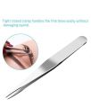 4pcs  Mini Slant and Point Tip Tweezer - Tweezers Set for Eyebrows, Facial Hair, Ingrown Hairs. 