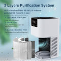 Air Purifier Smoke Odor Negative Ion Generator HEPA Filter Efficient Purifying Air for Home Bedroom Aromatherapy Air Cleaner. 