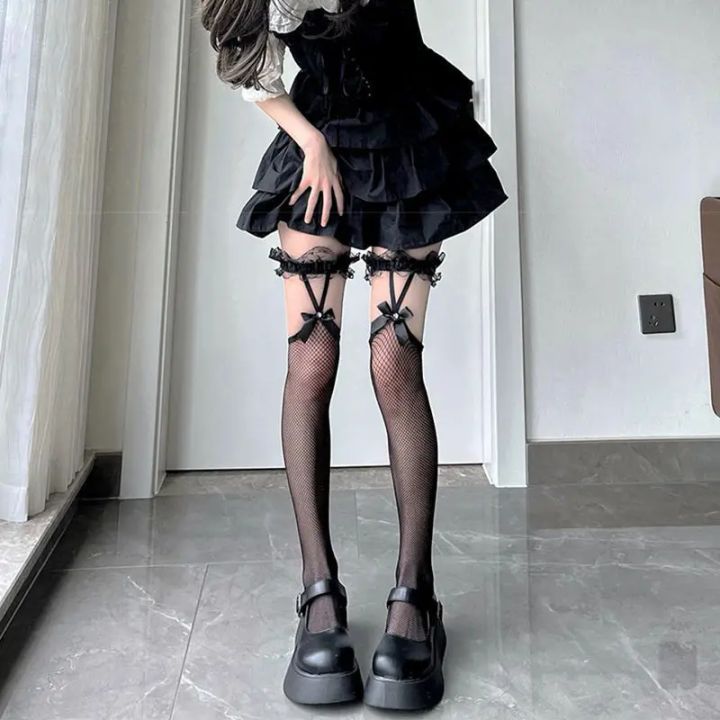 Lolita%20Socks%20Stockings%20Warm%20Thigh%20High%20Lolita%20Bow%20Over%20The%20Knee%20Long%20Tube%20Socks%20JK%20Girl%20Lolita%20Net%20Yarn%20Cotton%20JK%20Stockings%20-%20Image%203
