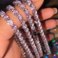 Silver Color 2.5/3/4/5mm Zircon Tennis Bracelet For Women Men Dazzling Crystal Hand Chain Wedding Punk Fashion Jewelry.