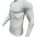 Fitness Compression Sport T-Shirt Gym Running Exercise Elastic Long Sleeves Sweatshirt Half Zip High Neck Tops Men Tight T-Shirt.