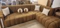 L shape Sofa in bubble design towel fabric. 