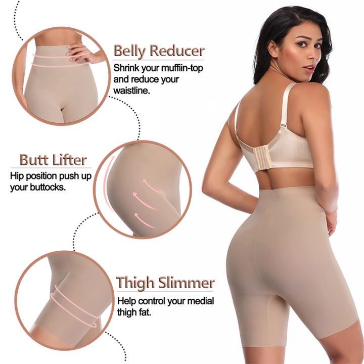 Anti%20Chafing%20Slip%20Short%20Women%20High%20Waist%20Safety%20Boyshort%20Invisible%20Under%20Dress%20Seamless%20Underwear%20Cool%20Smooth%20Control%20Panty%202PCS%20-%20Image%202