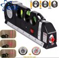 Multi-function High Precise Laser Leveling Instrument Steel Ruler Straight Line Laser Level Aligner Vertical Measure Tape. 
