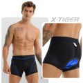 X-TIGER Men's Padded Cycling Underwear 5D Gel Cushioning MTB Boxer Shorts Breathable Road Bike Underwear Cycling Shots Ciclismo. 