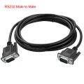 DB9 9Pin Serial RS232 Extension Cable Male Female 1.5m 3m 5m 10m Black OD5.0. 