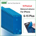 10Pcs LCD Display Front Side Waterproof Seal Stickers for iPhone 6/7/8/X/XS/XR/11/12/13/14/15 - Adhesive Protection Seals. 